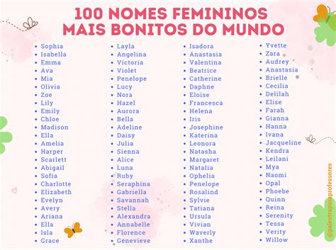 nomes bonitos femininos - nomes brasileiros masculinos